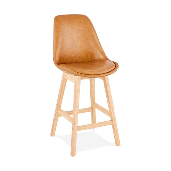 Hnědá barová židle Kokoon Janie Mini, výška sedu 65 cm