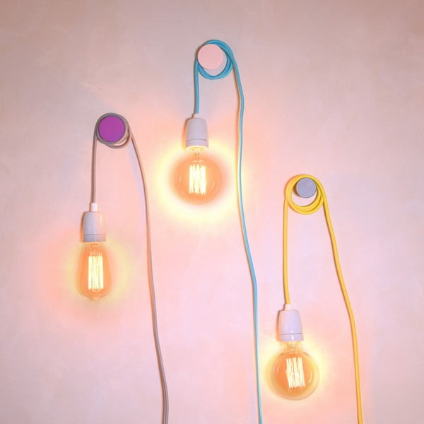 Šedý textilní kabel s objímkou Filament Style Cable-image-1