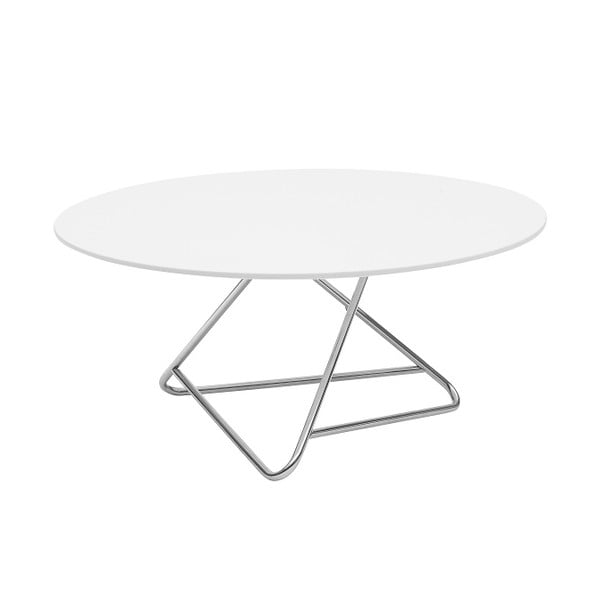 Stůl s bílou deskou Softline Tribeca, Ø 90 cm