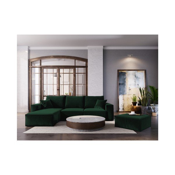 Zelený puf Cosmopolitan Design Florida, 65 x 65 cm-image-3
