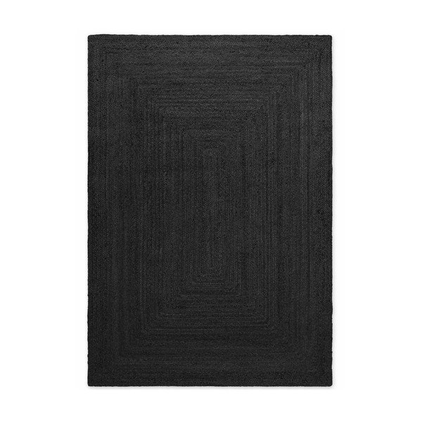 Must kahepoolne/käsitsi kootud džuudist vaip 200x300 cm Juno - Hanse Home-image-4