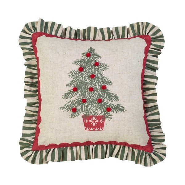 Dekoratiivne padi jõulumotiiviga 45x45 cm Frilled Christmas Tree - Catherine Lansfield