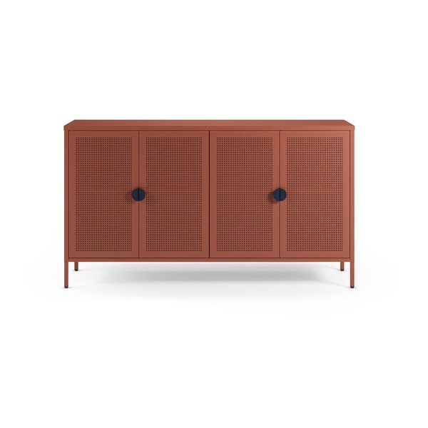 Terrakota värvi metallkapp 160x90x40 cm Sayla - Marckeric