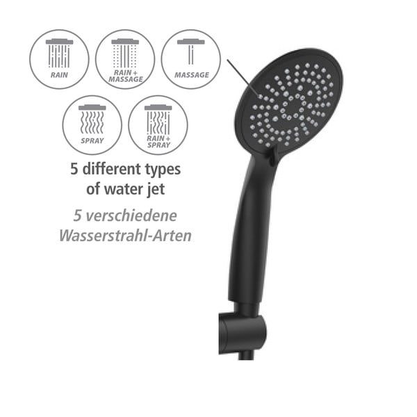 Mustast roostevabast terasest dušikomplekt 120cm Young - Wenko-image-2