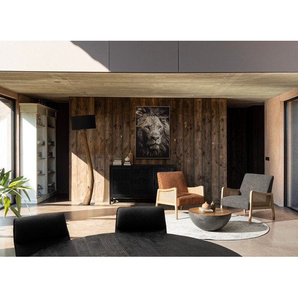 Hall/naturaalne metall ümmargune kohvilaud ø 70 cm Lancaster - Bizzotto-image-4