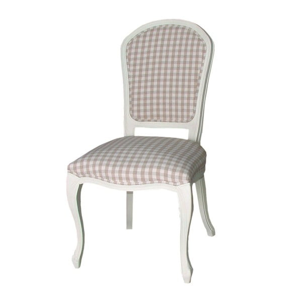 Bílá čalouněná židle z topolového dřeva Livin Hill Rosie