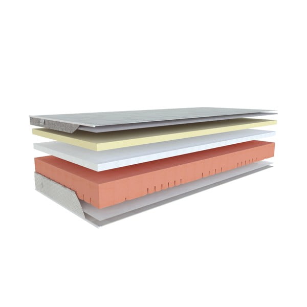 Kõva/keskmise vahuga kahepoolne madrats 160x200 cm Galaxy Viscostar - Materasso-image-1