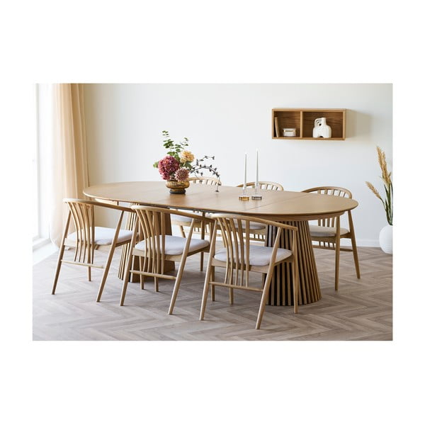 Tammepuidu imitatsiooniga riiul 71 cm Oshawa – House Nordic-image-2