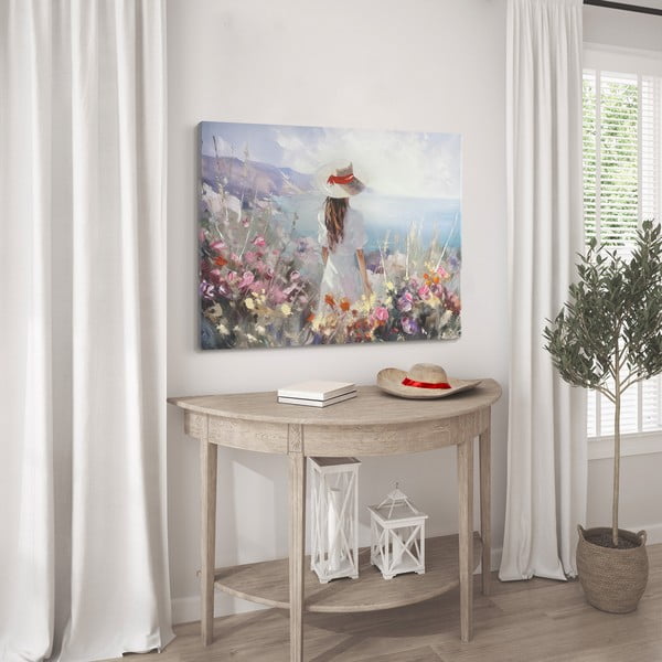 Käsitsi maalitud elementidega maal 100x70 cm Amelia – Styler-image-1