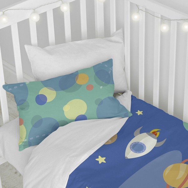 Laste voodipesu puhtast puuvillast , 115 x 145 cm Astronaut - Happynois-image-4