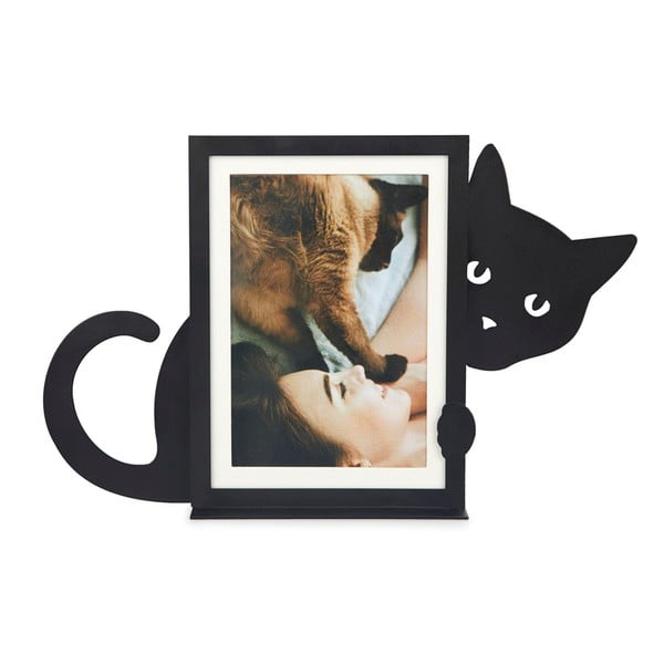 Must metallist seisuraam 31x19,5 cm Hidden Cat - Balvi