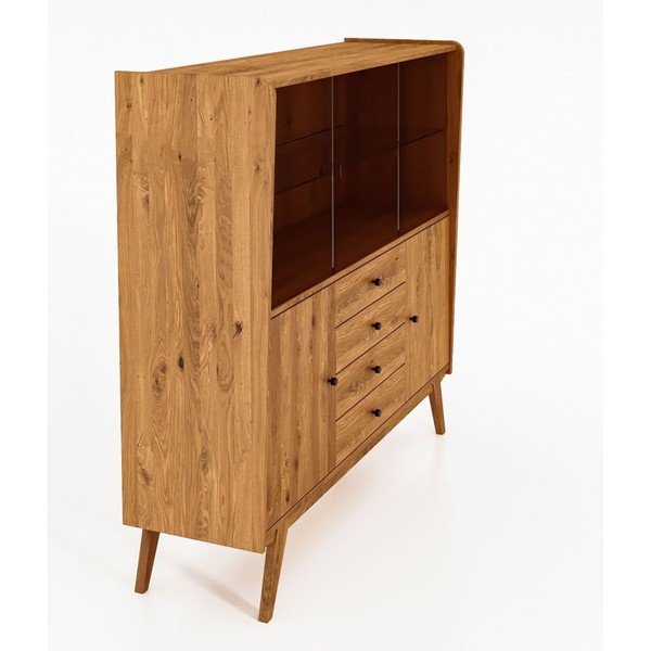 Vitriinkapp tammepuust 160x154 cm Retro - The Beds-image-3