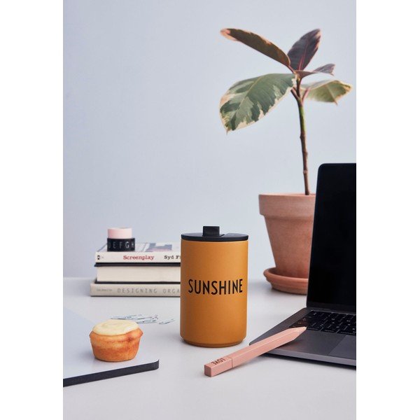 Sinepiga reisikruus, 350 ml Sunshine - Design Letters-image-1