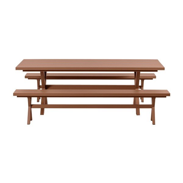 Alumiiniumist aia söögilaud 100x220 cm Delta - Exotan-image-3