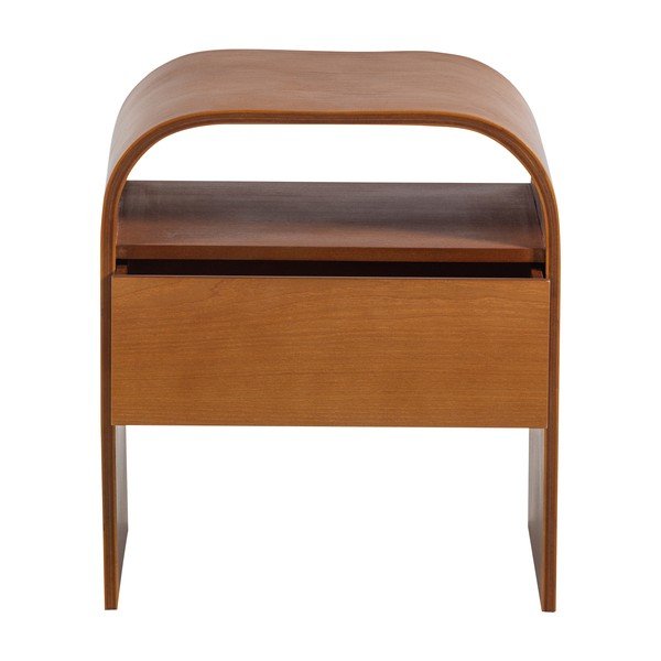 Naturaalses värvitoonis riiulitega öökapp Momo - WOOOD-image-4