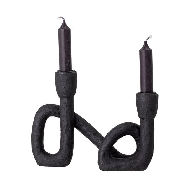 Must küünlajalg , kõrgus 16,5 cm Mashel - Bloomingville-image-3