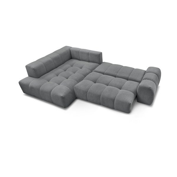 Tumehall šenilldiivanvoodi/panipaigaga nurgadiivan (vasak nurk/L-kujuline) Everest - Bobochic Paris-image-4