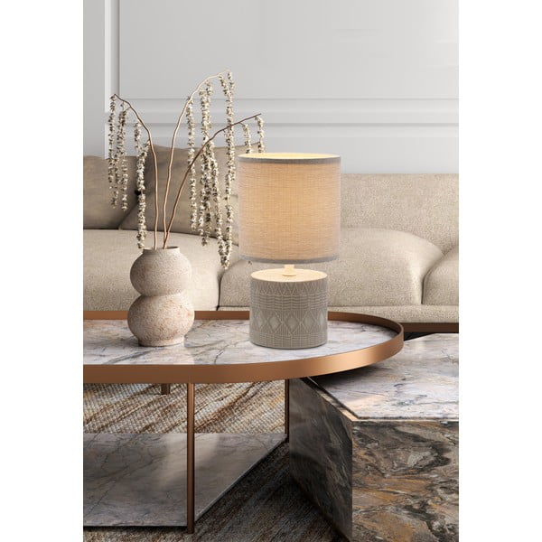 Hall laualamp tekstiilist varjuga (kõrgus 26 cm) Dina - Candellux Lighting-image-1