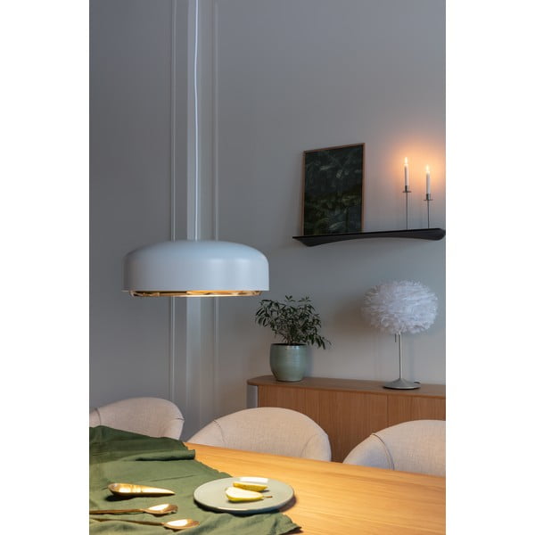Valge LED rippvalgusti metallist varju ø 40 cm Hazel medium - UMAGE-image-1