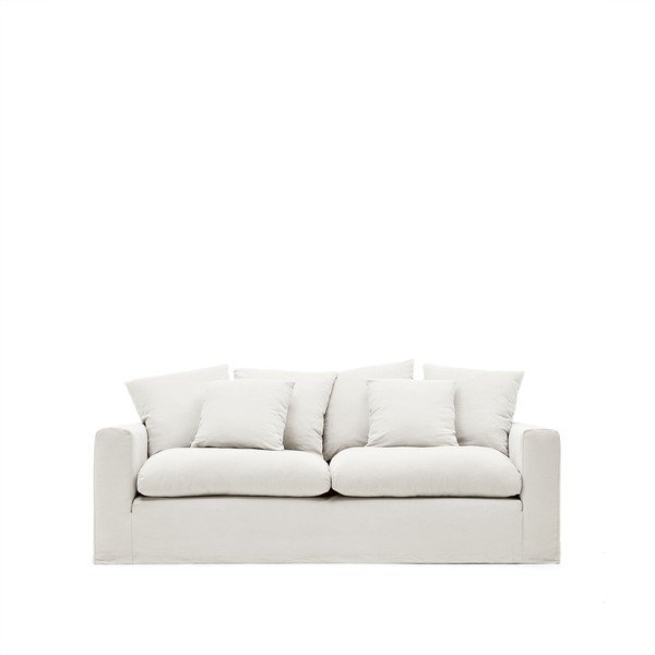 Valge diivanikate 240 cm Nora - Kave Home-image-2