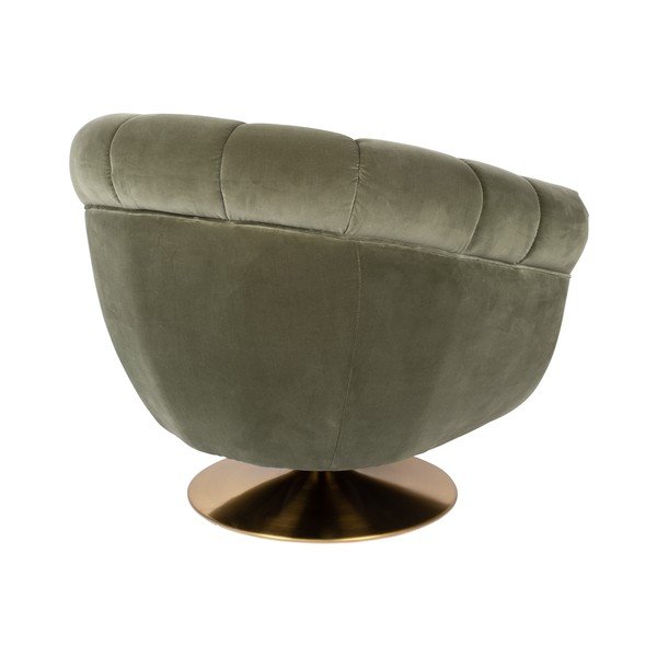 Oliivroheline sametist tugitool Member - Dutchbone-image-4