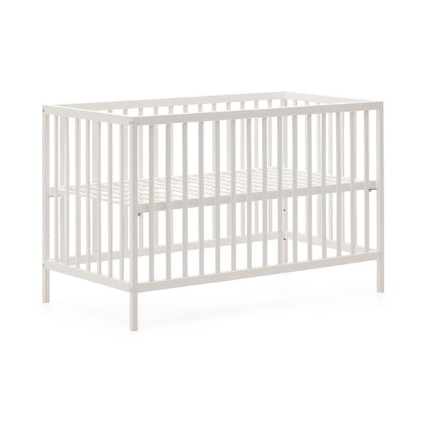 Valge pöögipuidust võrevoodi 60x120 cm Shantal - Kave Home-image-3