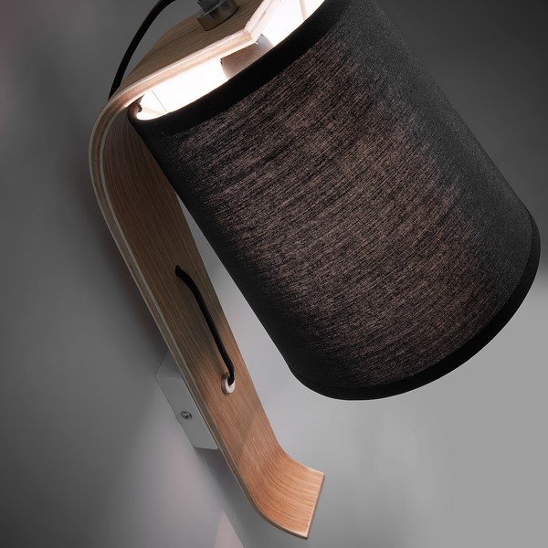 Černá nástěnná lampa La Forma Percy-image-1