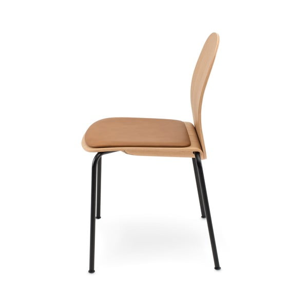 Konjakipruun tammedekooriga söögitool Book - Gazzda-image-3