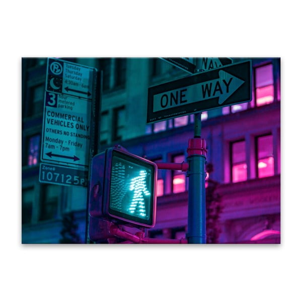 Obraz Styler Glasspik Neon Green Light, 70 x 100 cm