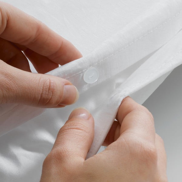 Valge krepp-voodipesu üheinimesevoodile 140x200 cm Plissia - douceur d'intérieur-image-3