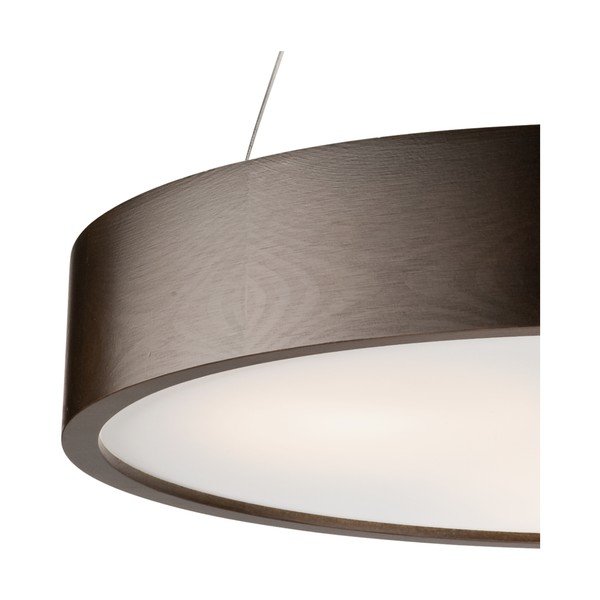 Tumepruun rippvalgusti klaasist varjuga ø 47 cm Eveline – LAMKUR-image-2