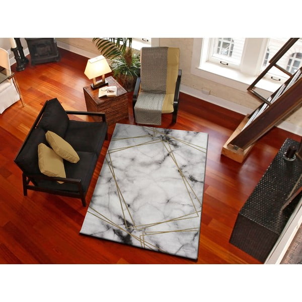 Hall ja valge vaip Artist Marble, 160 x 230 cm - Universal-image-1