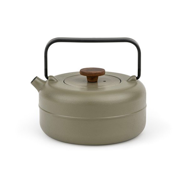 Khaki värvi malmist teekann sõelaga 750 ml Henan - Bredemeijer