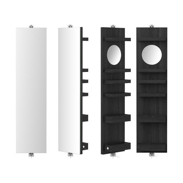 Pöörlev peegel koos hoiuruumiga, kõrgus 114 cm Cosmos - Wireworks-image-1