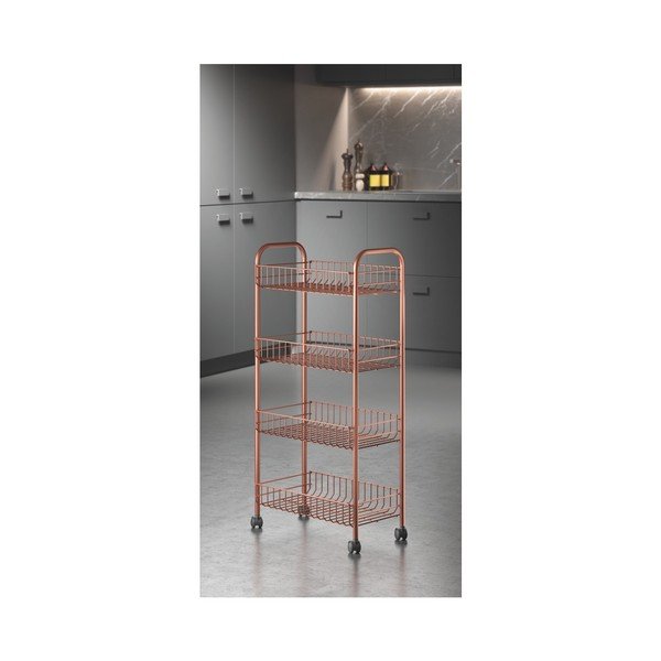 Metallist liikuv riiul vase värvi 41x84 cm Ascona - Metaltex-image-3