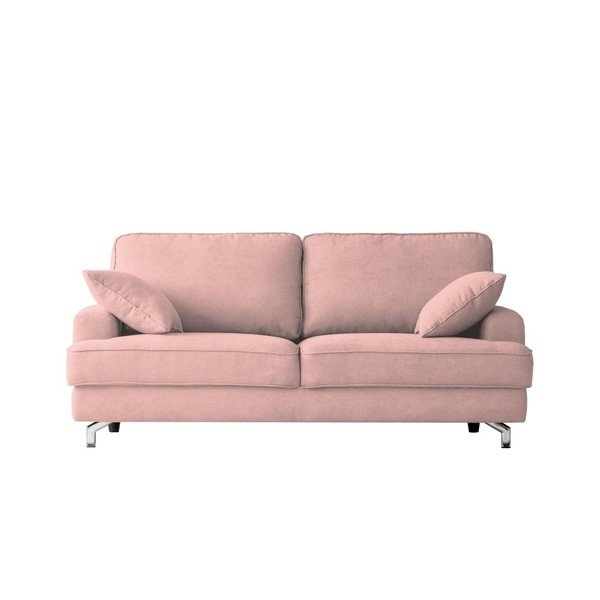 Růžová dvojmístná pohovka Kooko Home Rumba