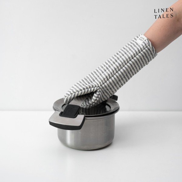 Linane pajakinnas Thin Black Stripes - Linen Tales-image-1