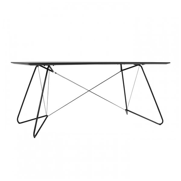 Černý jídelní stůl OK Design Oas, 170 x 90 cm