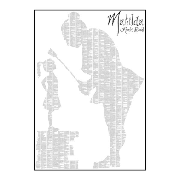 Knižní plakát Matilda, 70x100 cm