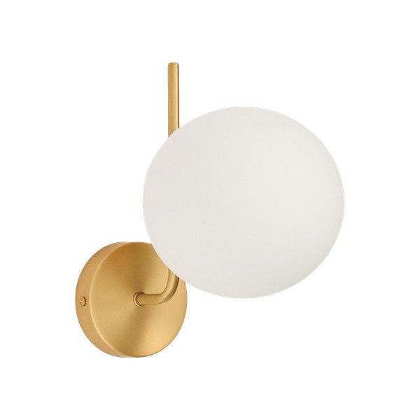 Valge/kuldne metallist seinalamp ø 15 cm Brisia - Kave Home