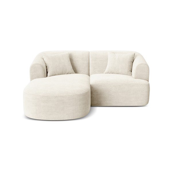 Beež kordvelvetist nurgadiivan (vasak nurk/diivanvoodiga) Campi - Cosmopolitan Design