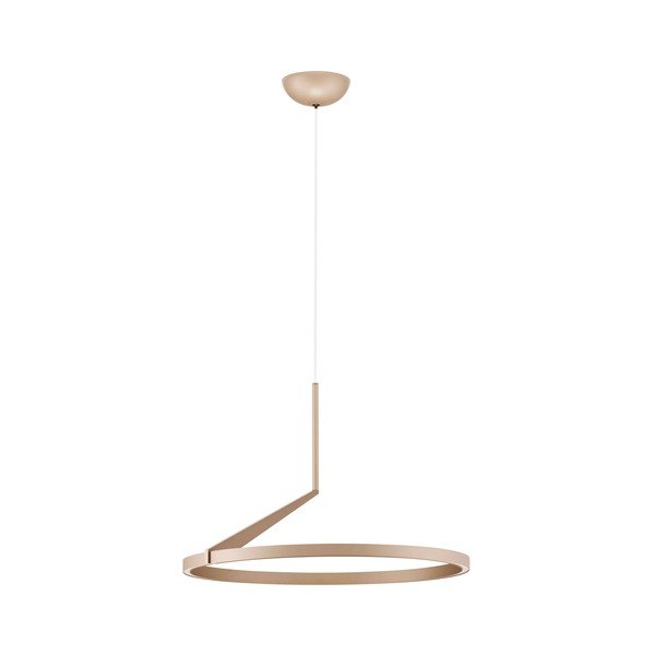 Alumiiniumist hämardatav LED-rippvalgusti roosakuldses värvitoonis, läbimõõduga 60 cm Tilia - Nova Luce