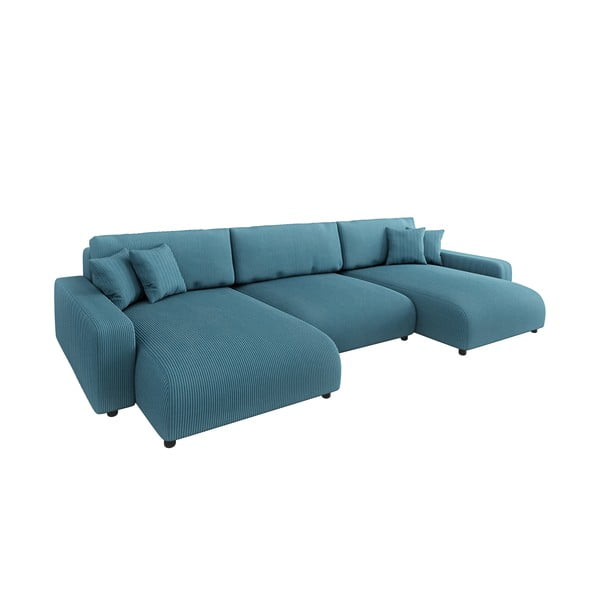 Türkiissinine velvetist panipaigaga nurgadiivanvoodi Sara - Ropez