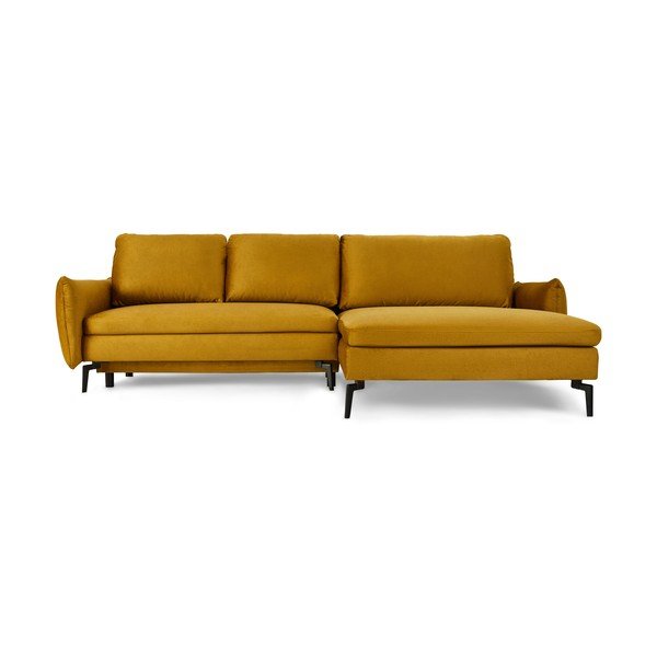 Kollane sametne nurgadiivan , paremas nurgas Fira - Bonami Selection-image-2