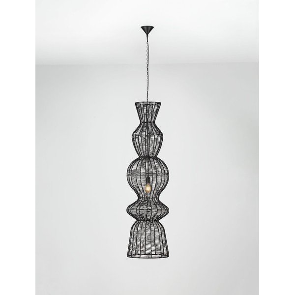 Matt must nöörist ripplamp ø 38 cm Breena - Nova Luce-image-3