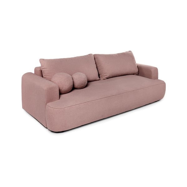 Heleroosa bukleekangast diivanvoodi 247 cm Quinoa - Bonami Selection-image-2