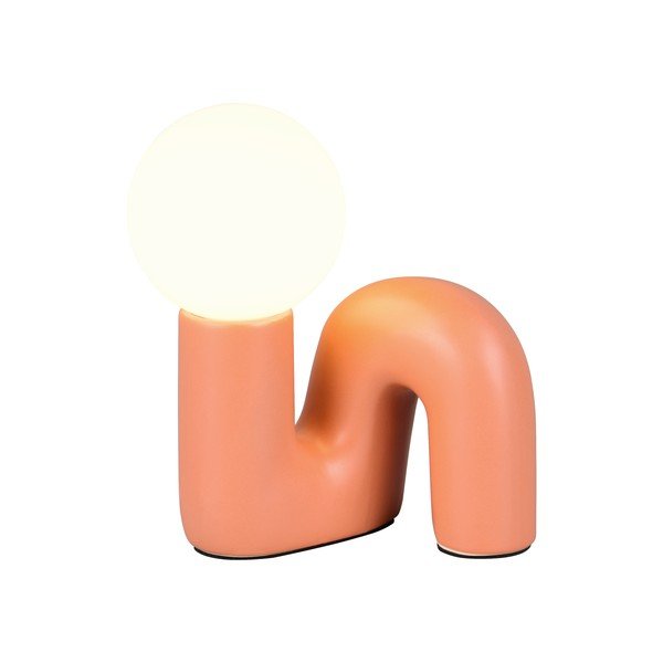 Oranž keraamiline laualamp (kõrgus 21,5 cm) Quinn - Reality-image-2
