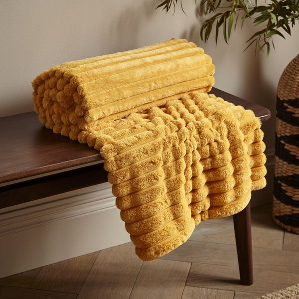 Mikrofliisist tekk 130x170 cm Cosy Ribbed - Catherine Lansfield-image-1