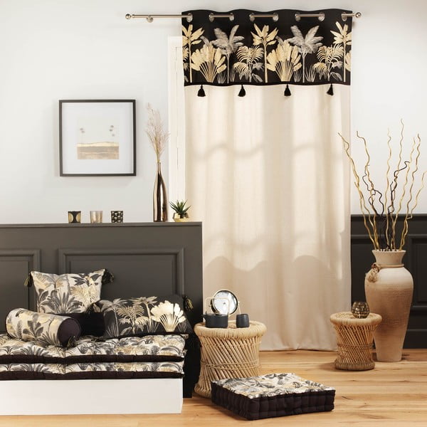 Must-beež kardin 140x240 cm Karaba - douceur d'intérieur-image-2