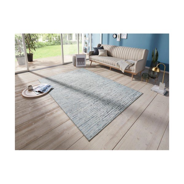 Antracitově-modrý koberec vhodný do exteriéru Elle Decoration Curious Laval, 77 x 150 cm-image-4